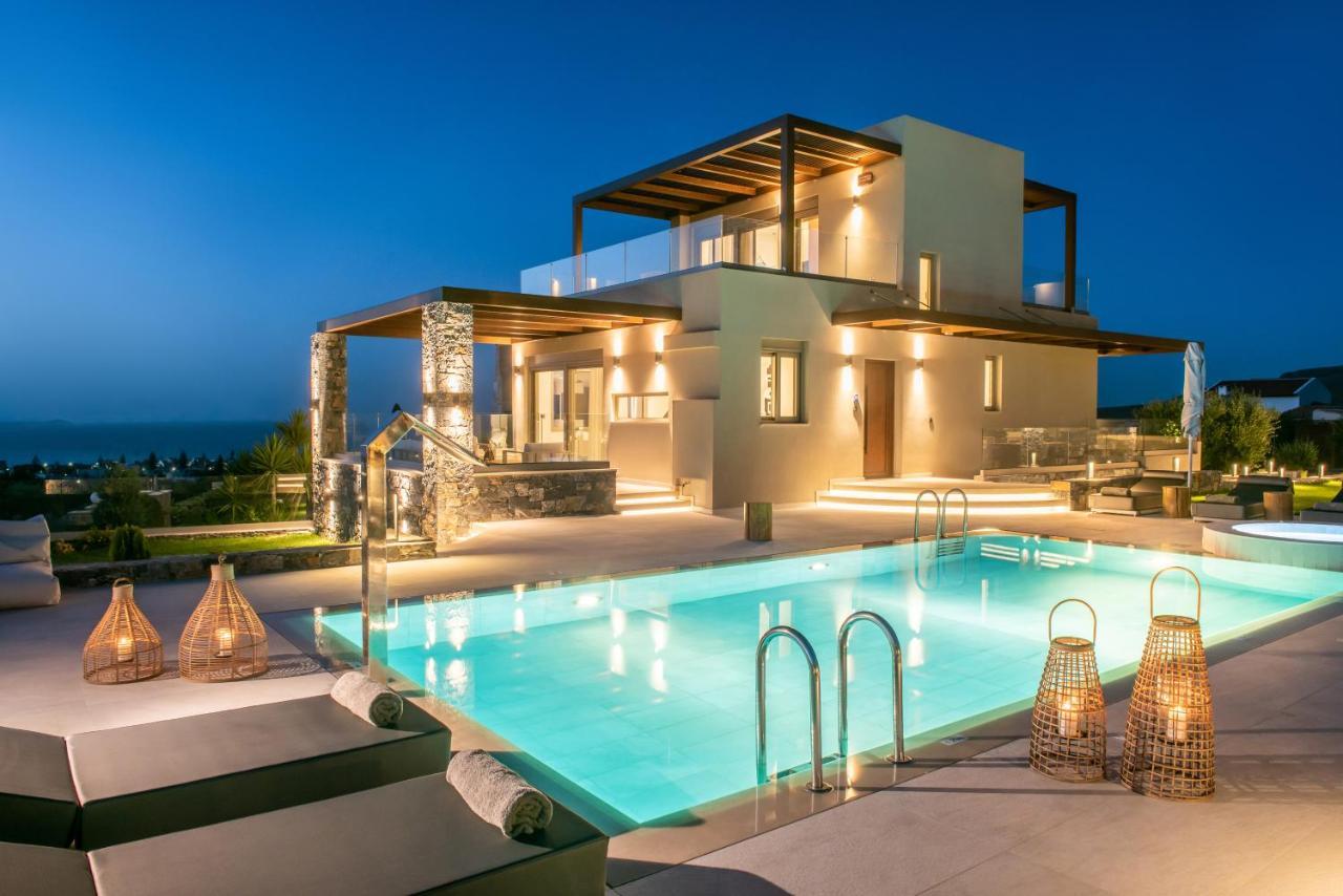 Kymo Instyle Villa - Sea View Private Pool Jacuzzi Kokkini Hani Exteriör bild